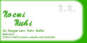 noemi muhi business card